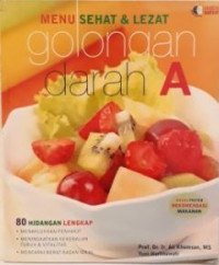 Image of MENU SEHAT & LEZAT GOLONGAN DARAH A
