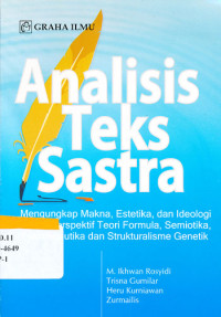 Image of ANALISIS TEKS SASTRA