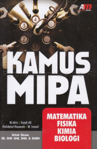 Image of Kamus MIPA : matematika, fisika, kimia biologi