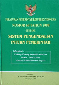 Image of peraturan pemerintahan republik indonesia nomor 60 tahun 2008 tentang sistem pengendalian intern pemerintahan