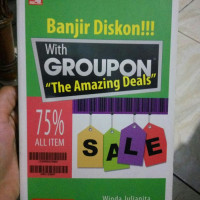 Image of BANJIR DISKON WITH GROUPON THE AMAZING DEALS