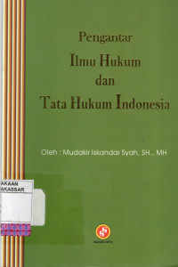 Image of PENGANTAR ILMU HUKUM DAN TATA HUKUM INDONESIA