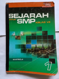 Image of SEJARAH UNTUK SMP KELAS VII