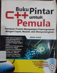 Image of BUKU PINTAR C++ UNTUK PEMULA