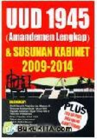Image of UUD 1945 AMANDEMEN LENGKAP & SUSUNAN KABINET 2009-2014