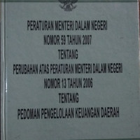 Image of Peraturan menteri dalam negeri nomor 59 tentang pedoman pengelolaan keuangan daerah tahun 2007