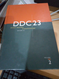 Image of DDC 23 : DEWEY DECIMAL CLASSIFICATION EDITION 23 VOLUME 2