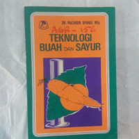 Image of Teknologi buah dan sayur