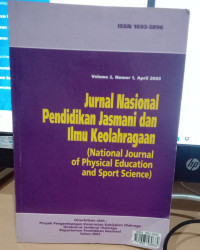 Image of JURNAL NASIONAL PENDIDIKAN JASMANI DAN ILMU KEOLAHRAGAAN VOLUME 2, NOMOR 1, APRIL 2003