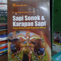 Image of Sapi sonok & karapan sapi : budaya ekonomi kreatif asyarakat Madura