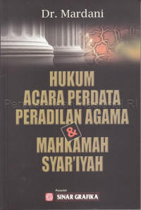 Image of Hukum acara perdata peradilan agama & mahkamah syar\'iyah