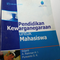 Image of PENDIDIKAN KEWARGANEGARAAN UNTUK MAHASISWA