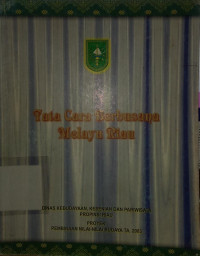 Image of TATA CARA BERBUSANA MELAYU RIAU