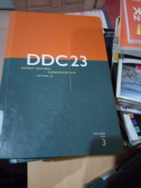 Image of DDC 23 : DEWEY DECIMAL CLASSIFICATION EDITION 23 VOLUME 3