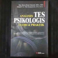 Image of ANALISIS TES PSIKOLOGIS TEORI & PRAKTIK