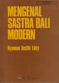 Image of Mengenal Sastra Bali Modern