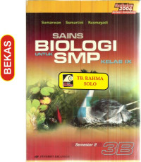 Image of SAINS BIOLOGI UNTUK SMP KELAS IX SEMESTER 2