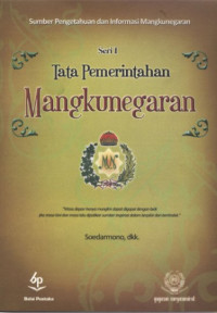 Image of TATA PEMERINTAH MANGKUNEGARAN SERI 1