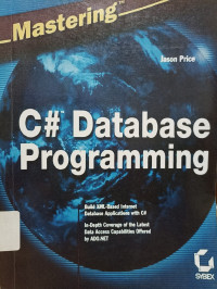 Image of MASTERING C# DATABASE PROGRAMMING