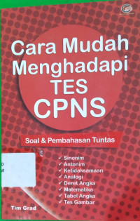 Image of Cara mudah menghadapi tes CPNS : soal & pembahasan tuntas