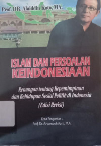 Image of ISLAM DAN PERSOALAN KEINDONESIAAN