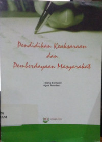 Image of PENDIDIDKAN KEAKSARAAN DAN PEMBERDAYAAN MASYARAKAT