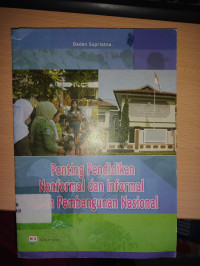 Image of PENTING PENDIDIKAN NONFORMAL DAN INFORMAL DALAM PEMBANGUNAN NASIONAL