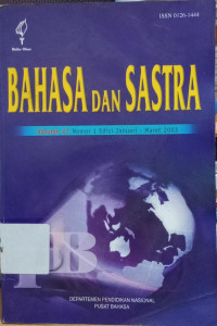 Image of BAHASA DAN SASTRA: volume 21 nomor 1 edisi Januari-Maret 2003