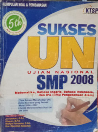 Image of SUKSES UN UJIAN NASIONAL SMP 2008