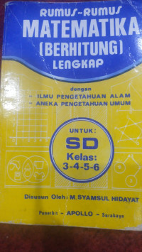 Image of RUMUS-RUMUS MATEMATIKA (BERHITUNG) LENGKAP UNTUK SD