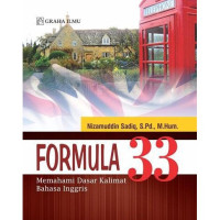 Image of FORMULA 33 MEMAHAMI DASAR KALIMAT BAHASA INGGRIS