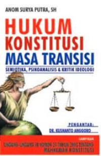 Image of HUKUM KONSTITUSI MASA TRANSISI