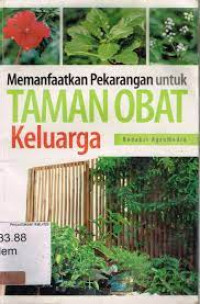 Image of MEMANFAATKAN PEKARANGAN UNTUK TAMAN OBAT KELUARGA