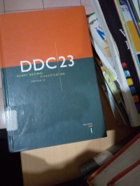 Image of DDC 23 : DEWEY DECIMAL CLASSIFICATION EDITION 23 VOLUME 1