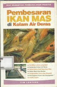 Image of PEMBESARAN IKAN EMAS DIKOLAM AIR DERAS