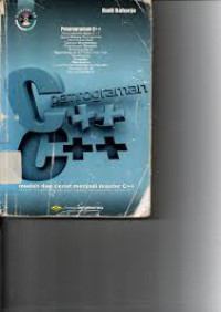 Image of PEMROGRAMAN C ++ MUDAH DAN CEPAT MENJADI MASTER C++