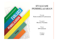Image of EVALUASI PEMBELAJARAN